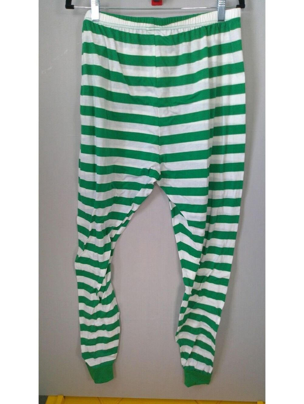 DAD Green & White Striped Pajama Pants